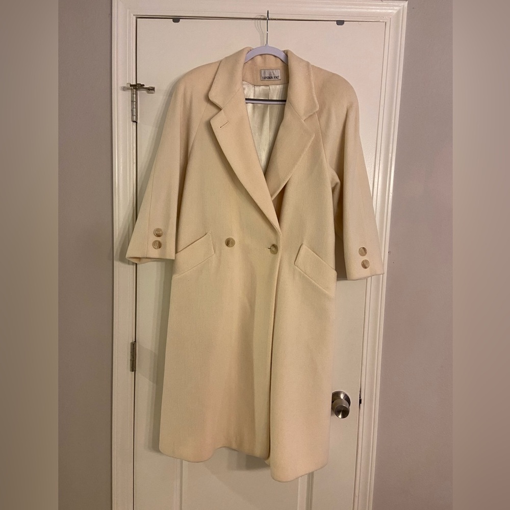 London Fog Cream Trench Coat